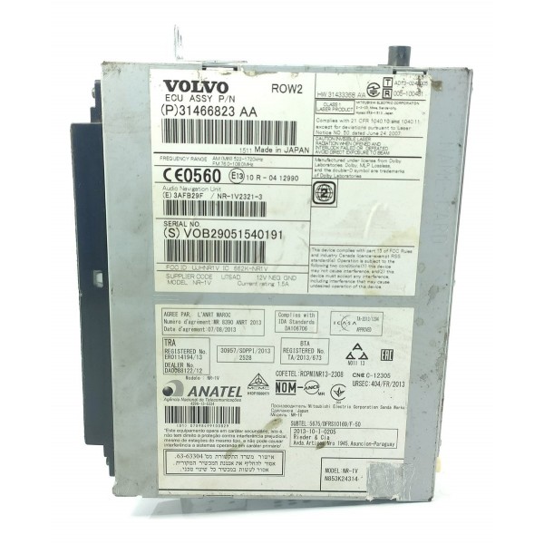 Radio Som Toca Cd Volvo V60 S60 Xc60 2011/2018 31433368