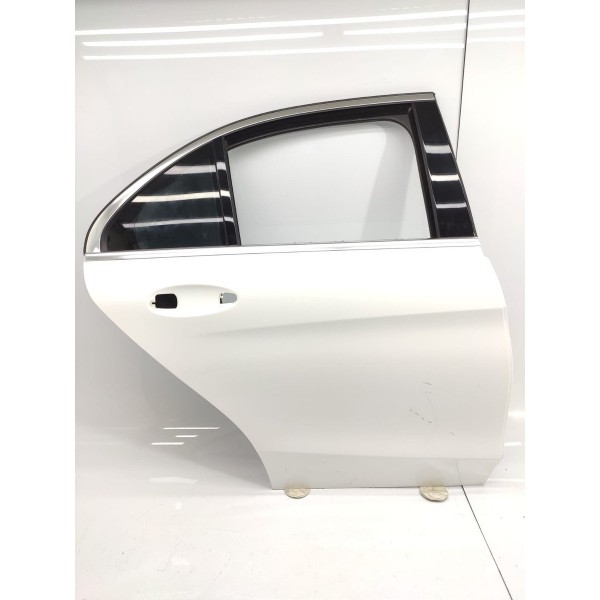 Porta Mercedes C180 C200 Traseira Direita 2015/2019 Aluminio Traseira Direito Branco