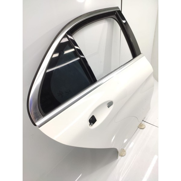 Porta Mercedes C180 C200 Traseira Direita 2015/2019 Aluminio Traseira Direito Branco