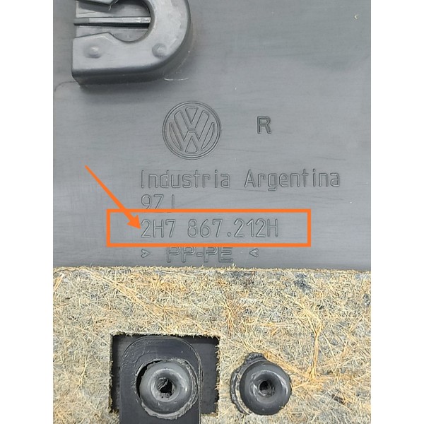 Forro Porta Amarok Traseiro Direito 2011/2022 2h7867212h Cinza