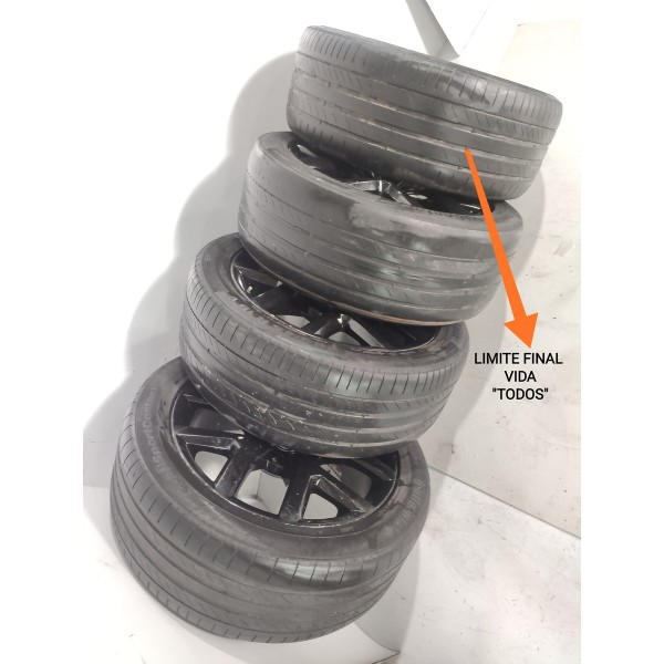 Jogo Roda Amarok V6 255/45 Aro 19  2017/2023 Original Preto