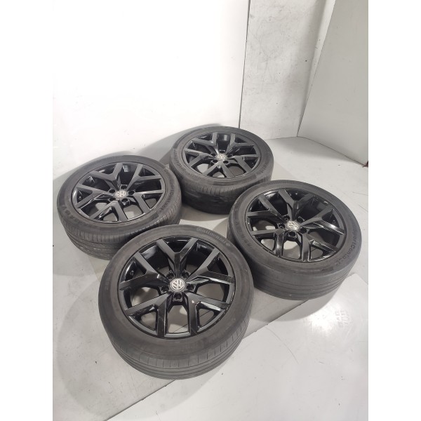 Jogo Roda Amarok V6 255/45 Aro 19  2017/2023 Original Preto