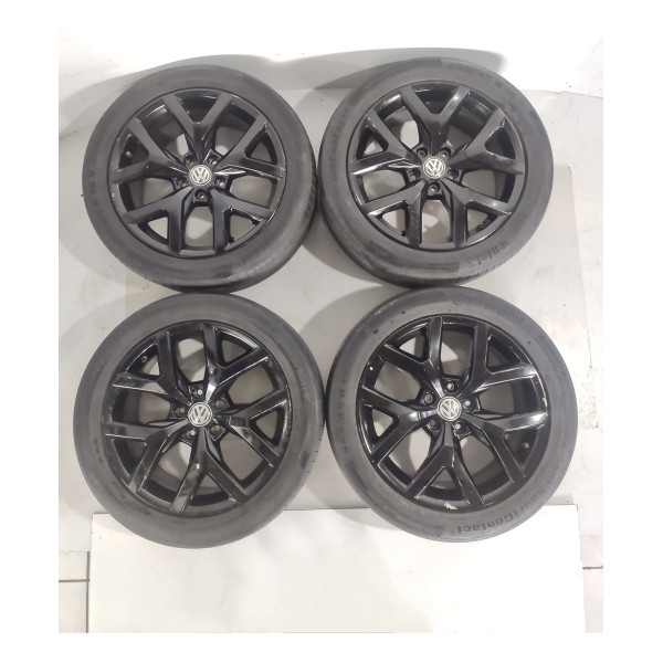 Jogo Roda Amarok V6 255/45 Aro 19  2017/2023 Original Preto