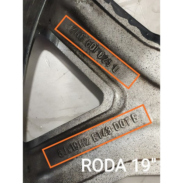 Roda Amarok V6 255/45 Aro 19  2017/2023 Det Original Preto