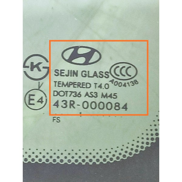 Vidro Teto Fixo Hyundai Veloster Original