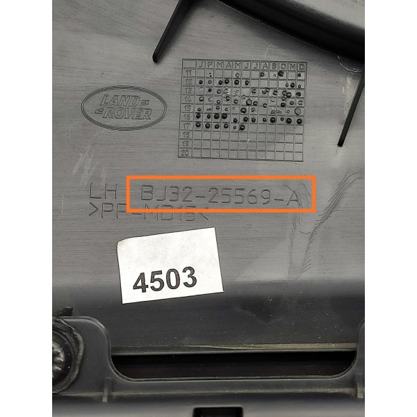 Forro Porta Evoque Traseiro Esquerdo 2016/2020 Bj3225569a Preto