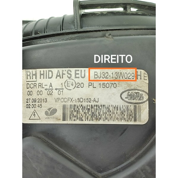 Farol Evoque Direito Completo 2012/2015 Sem Recuperacoes Direito/passageiro