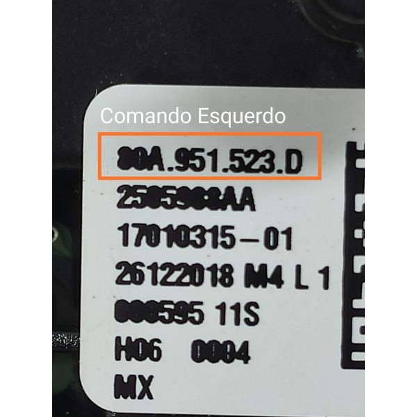 Comando Volante Audi Q5 Esquerdo 2018 2019/2021 80a9515d
