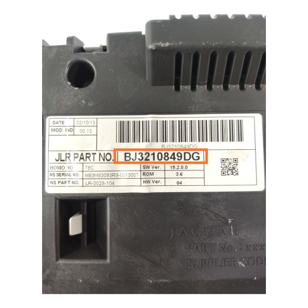 Painel Instrumento Ranger Rover Evoque 2011/2018 Bj3210849dg