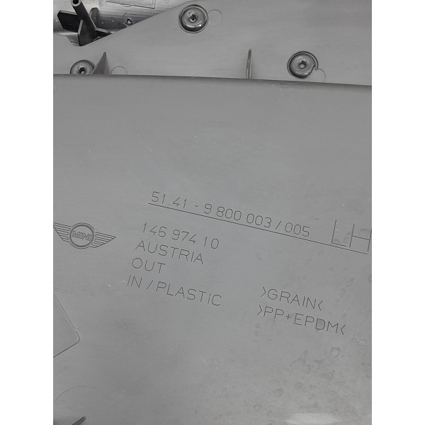 Forro Porta Mini Cooper Countryman Dianteiro Esq 11/16 Det Preto