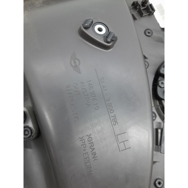 Forro Porta Mini Cooper Countryman Traseiro Esq 11/2016 Det Preto