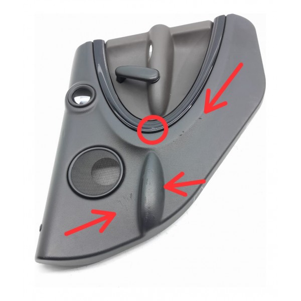 Forro Porta Mini Cooper Countryman Traseiro Esq 11/2016 Det Preto