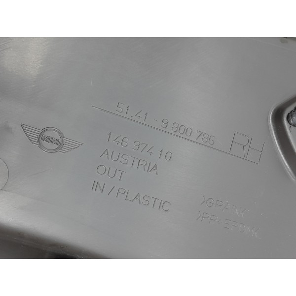 Forro Porta Mini Cooper Countryman Traseiro Dir 11/2016 Det Preto