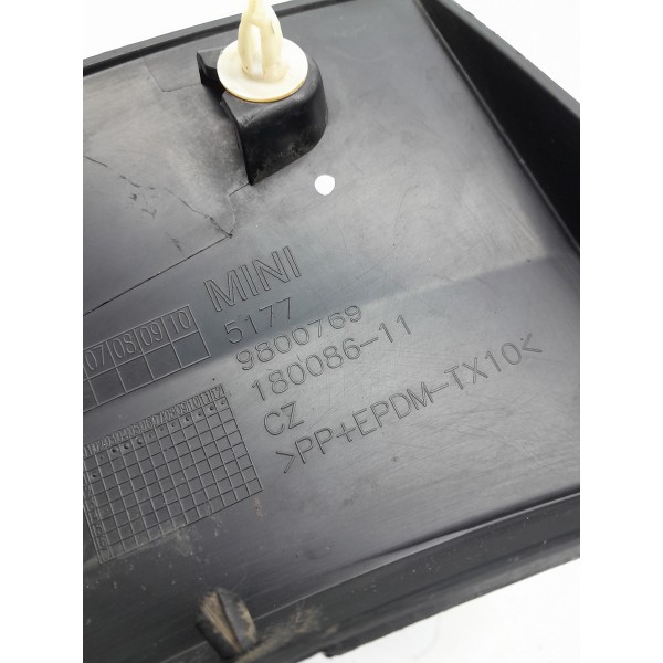 Moldura Lateral Mini Cooper 4 Portas Traseiro Esq 11/2016 Preto