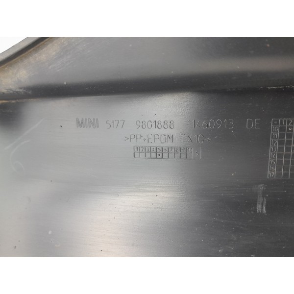 Spoiler Lateral Mini Cooper S 4 Portas Direita 11/2016 Det Preto