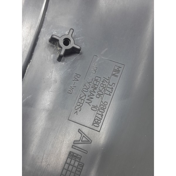 Painel Corta Fogo Mini Cooper S R60 2011/2016 51719801780 Preto Fosco