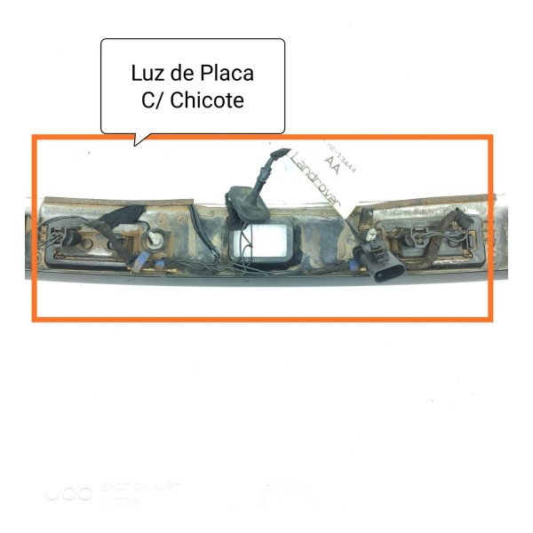 Moldura Friso Tampa Traseira Discovery Sport 2014/2019 Preto