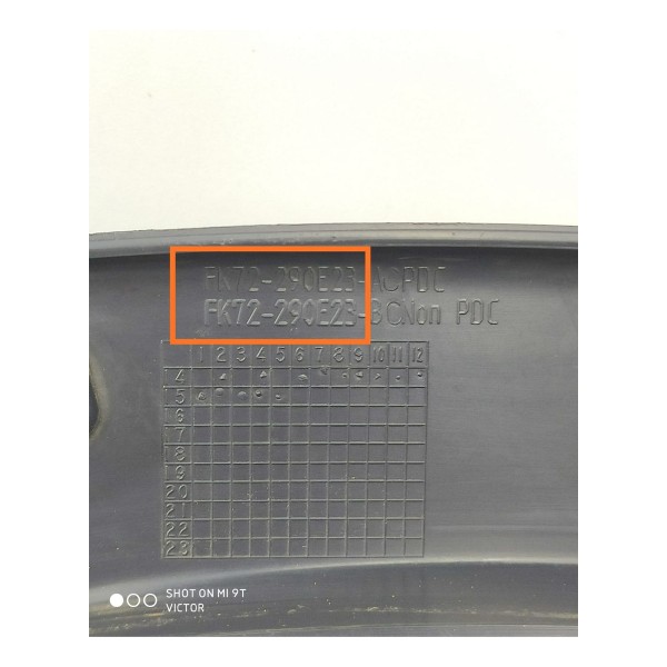 Moldura Lateral Discovery Sport Traseir Esq 14/19 Fk72290e23 Preto