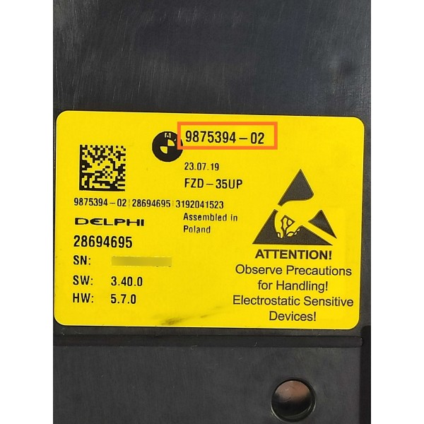 Comando Teto Solar Bmw 320i 330i G20 2019/2025 987539402