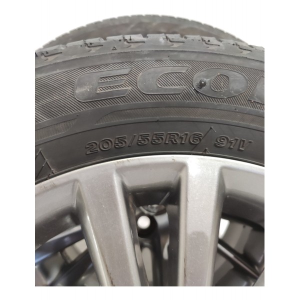 Roda Toyota Corolla 205/55 Aro 16   2015/2018 Det Original Prateado