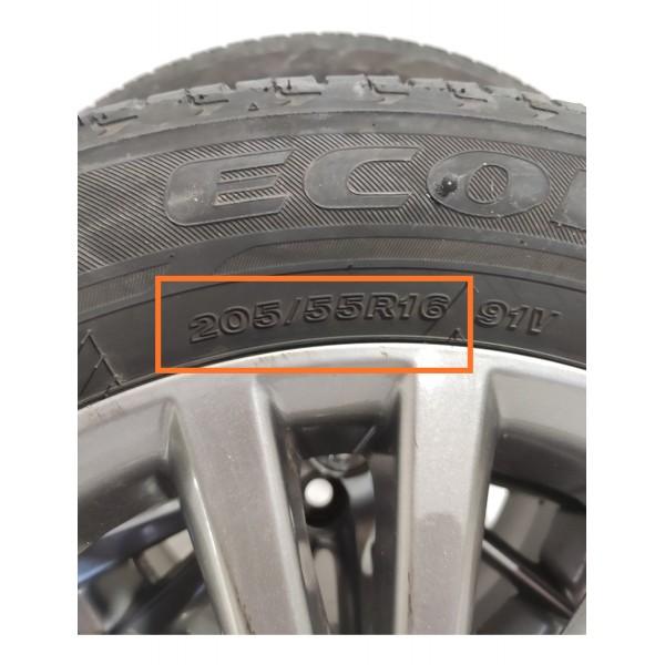 Roda Toyota Corolla 205/55 Aro 16   2015/2018 Det Original Prateado