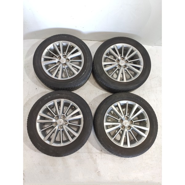 Roda Toyota Corolla 205/55 Aro 16   2015/2018 Det Original Prateado