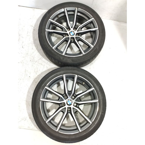 Jogo Roda Pneu Bmw 320i Sport 225/45/18  2019/2025 Orig Prateado