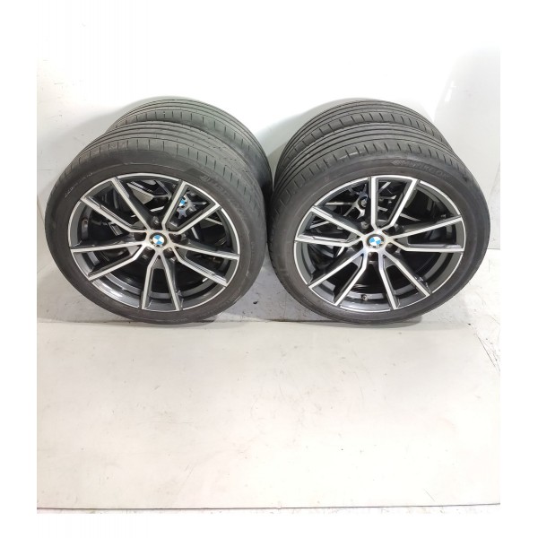Jogo Roda Pneu Bmw 320i Sport 225/45/18  2019/2025 Orig Prateado
