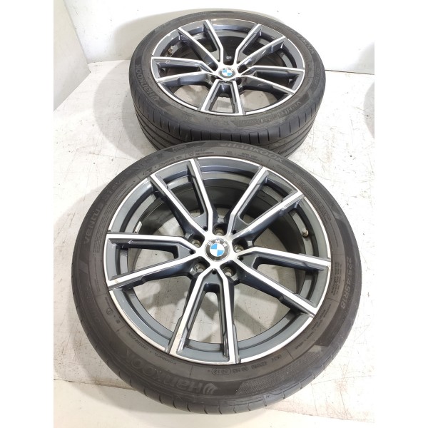 Jogo Roda Pneu Bmw 320i Sport 225/45/18  2019/2025 Orig Prateado
