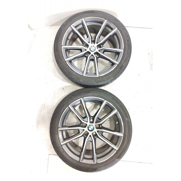 Jogo Roda Pneu Bmw 320i Sport 225/45/18  2019/2025 Orig Prateado