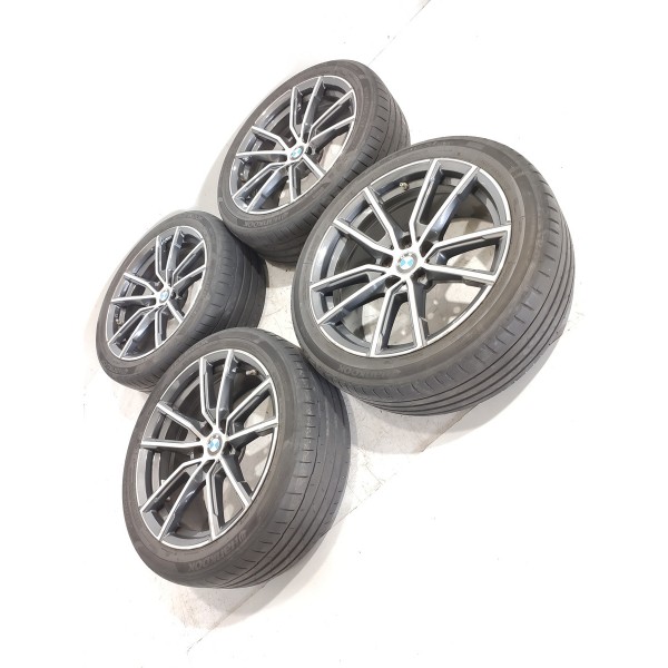 Jogo Roda Pneu Bmw 320i Sport 225/45/18  2019/2025 Orig Prateado