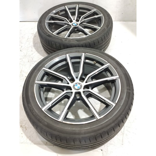 Jogo Roda Pneu Bmw 320i Sport 225/45/18  2019/2025 Orig Prateado