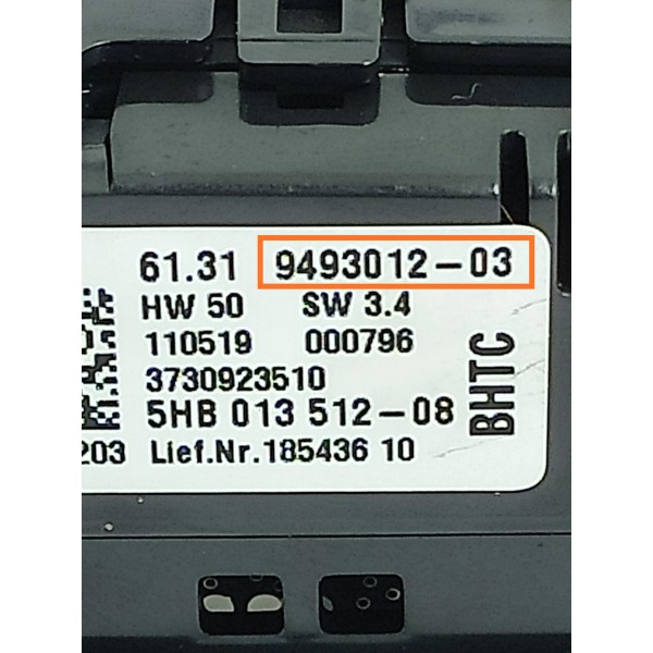 Comando Ar Console Traseiro Bmw 320i 2019/2023 949301203