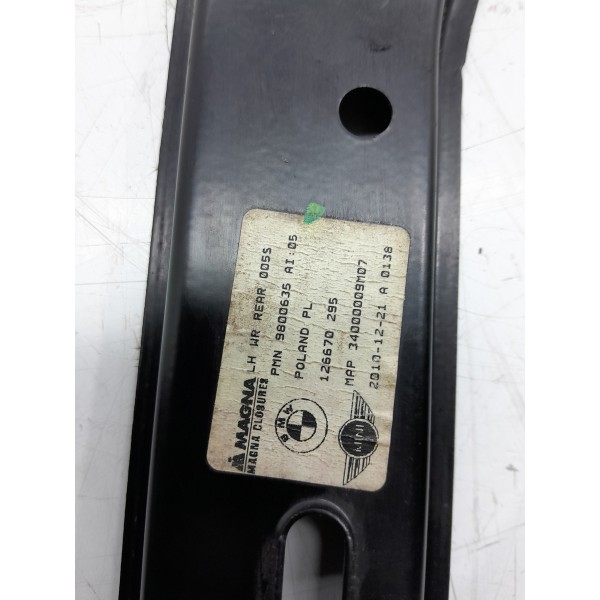 Maquina Vidro Mini Cooper Traseira Esq 2011/2016 9800635