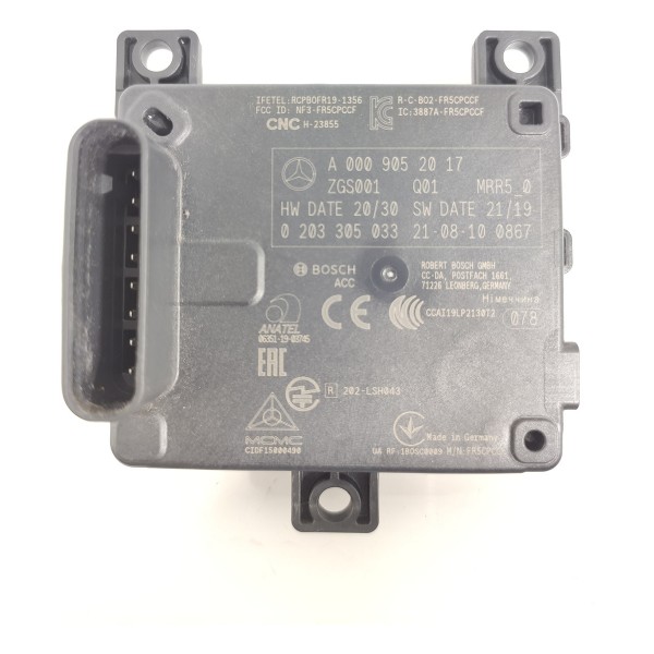 Modulo Sensor Radar Mercedes C200 C300 2022/2025 A0009052017