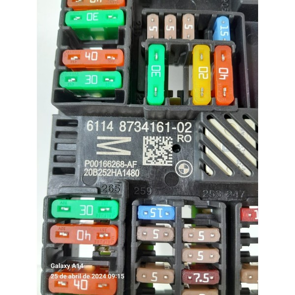 Caixa Fusiveis Reles Bmw 320 G20 2019/2025 8734161