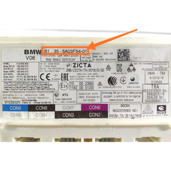 Modulo Conforto Bmw 320 G20 2019/2025 61355a03f5401