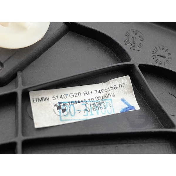 Acabamento Coluna Porta Bmw 320 330 Tras Dir 19/25 746515807 Preto