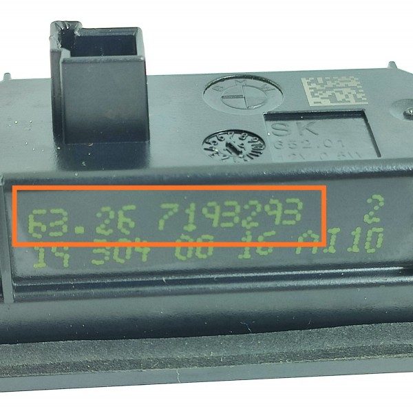 Luz Placa Bmw 320i 330i G20 Led 2019/2023 63267193293