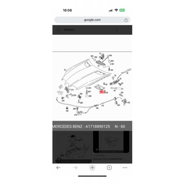Bandeja Capo Mercedes Slk 200 350 Esquerda 05/11 A1718890125