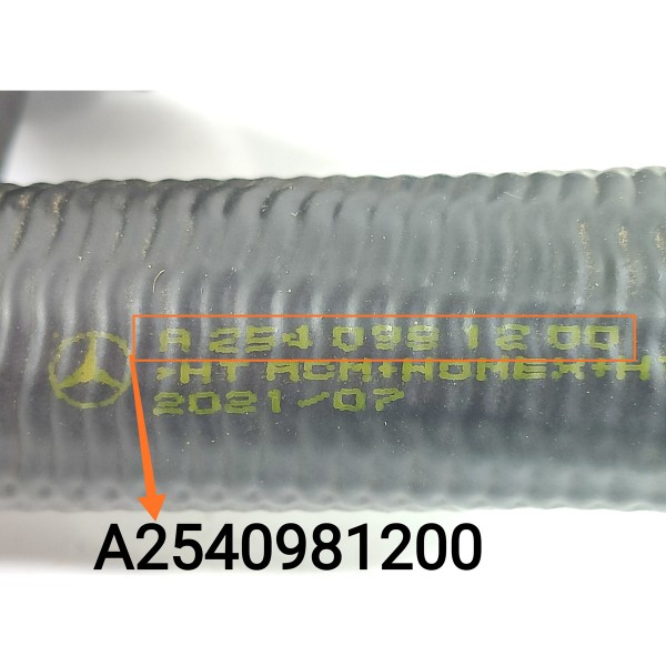 Duto Mangueira Turbina Mercedes C200 2022/2025 A2540983400 Preto