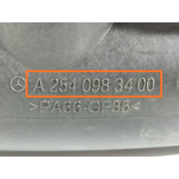 Duto Mangueira Turbina Mercedes C200 2022/2025 A2540983400 Preto