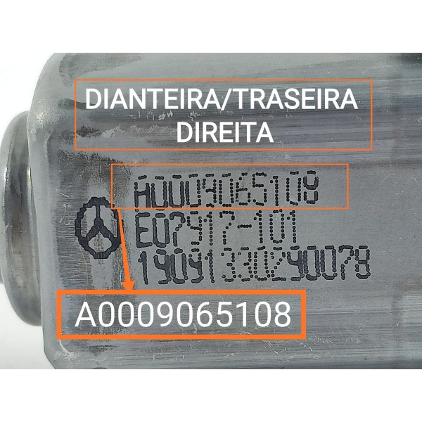 Motor Maquina Vidro Mercedes C300 Direit 2021/25 A0009065108