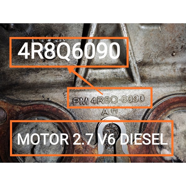 Motor Parcial Discovery 2.7 Diesel 2005/2009 Inservível