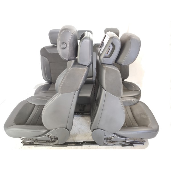 Jogo Banco Mercedes Ml350 Eletrico Alcantara 2012/2016 Cinza-escuro