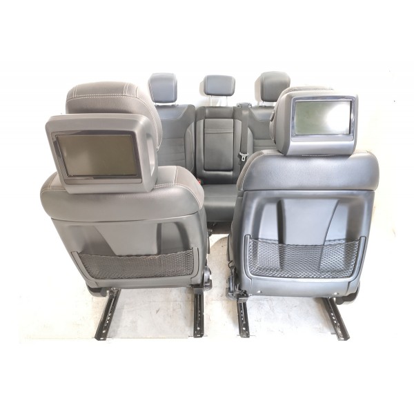 Jogo Banco Mercedes Ml350 Eletrico Alcantara 2012/2016 Cinza-escuro