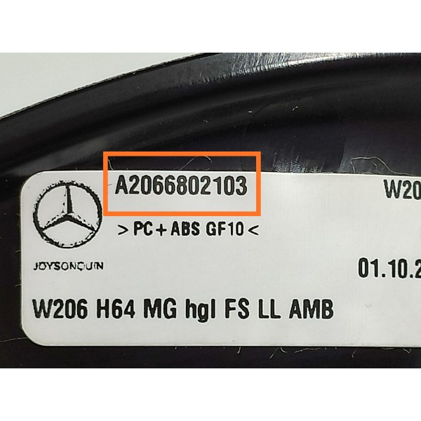 Moldura Painel Mercedes C200 C300 Esquerdo 22/25 A2066802103