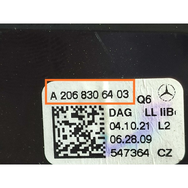 Difusor Ar Mercedes C300 Esquerdo Led 2022/2025 A2068306403