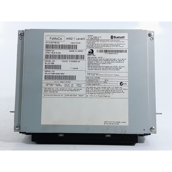 Toca Cd Land Rover Evoque 2011/2018 Cf6n18c815mg