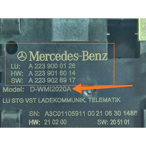 Carregador Inducao Mercedes C200 C300 2022/2025 A2239000126